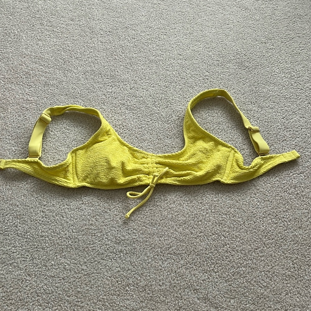 Yellow bikini top